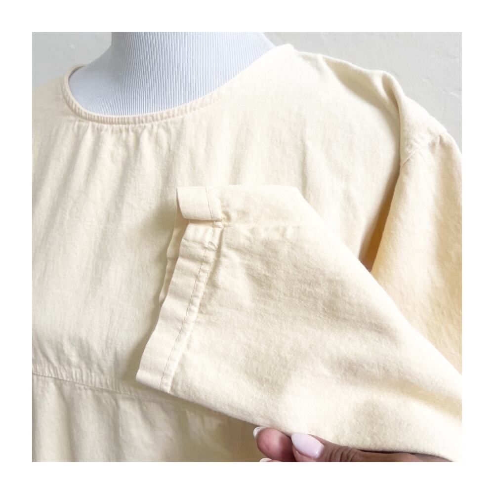 Marc Ware Tunic Top Women's XL Yellow Lagenlook Long Sleeve Pullover Cottagecore - Picture 6 of 10